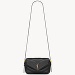 YSL Loulou Toy Bag in black quilted leather with gold hardware