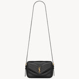 YSL Loulou Toy Bag in black quilted leather with gold hardware